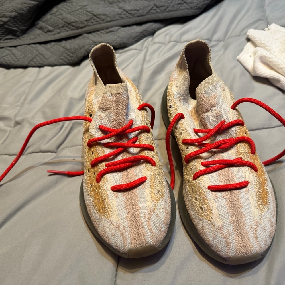 Stylish Sneakers with Red Laces